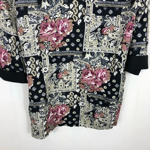 Vintage Floral Open Front Blazer Sz S - Picture 9 of 9